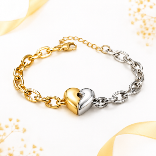 Brazalete de parejas  corazon